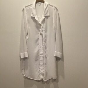 Beach cover shirt dress, euro italy m vguc